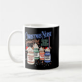 Retro Christmas Nurse Social Icu Nurse Profol Xmas Kaffeetasse (Links)