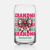 Retro Christmas Oma Coquette Bow Dosenglas (Vorderseite)