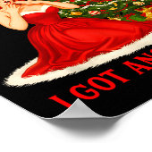 Retro Christmas Oops I Got Another Tree Funny Sayi Poster (Ecke)