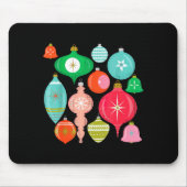 Retro Christmas Ornaments Mid Century Modern  Mousepad (Vorne)