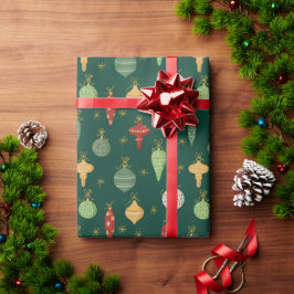 Retro Christmas Ornaments – Vintage Holiday Geschenkpapier