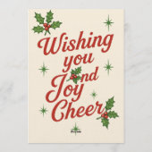 Retro Christmas Party Invitation | Vintage Pin-Up  Einladung (Rückseite)