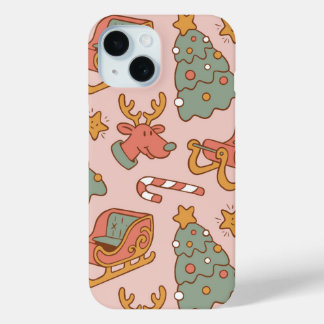 Retro Christmas Pattern Cute Vintage Holiday Case-Mate iPhone Hülle
