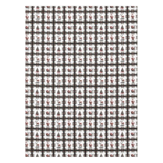 Retro Christmas Pattern Tischdecke (Vorderseite)