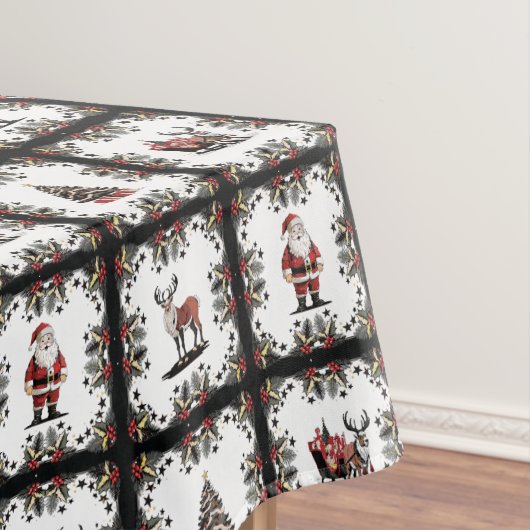 Retro Christmas Pattern Tischdecke (Beispiel)