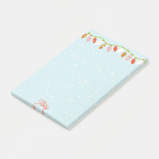 Retro Christmas Post-it Klebezettel (angewinkelt)