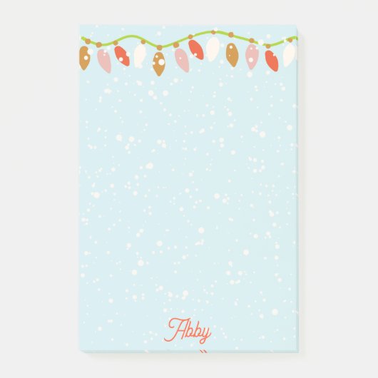 Retro Christmas Post-it Klebezettel (Vorderseite)