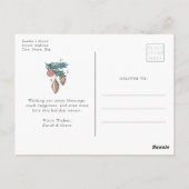 Retro Christmas Postkarte (Rückseite)