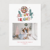 Retro Christmas Postkarte (Vorderseite)