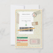 Retro Christmas Presents Xmas Ticket Gift Coupon (Vorderseite)