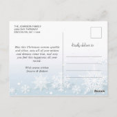 Retro Christmas Red Truck Rustic 5 FOTO Gruß Postkarte (Rückseite)