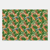 Retro Christmas Reindeer Geschenkpapier Set (Vorderseite 2)