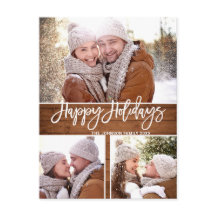 Retro Christmas Rustic 3 FOTO Grußurlaub