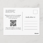 Retro Christmas Rustic 3 FOTO Grußurlaub Postkarte (Rückseite)