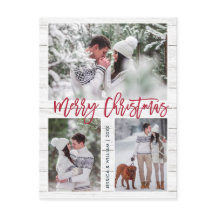 Retro Christmas Rustic 3 FOTO Grußurlaub