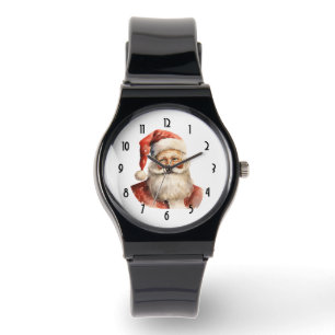 Retro Christmas Santa Claus Armbanduhr