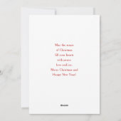 Retro Christmas Santa Claus Feiertagskarte (Rückseite)