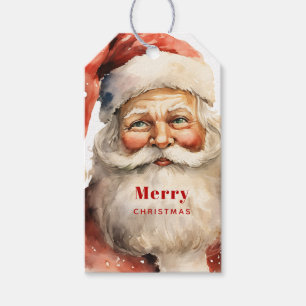 Retro Christmas Santa Claus Geschenkanhänger