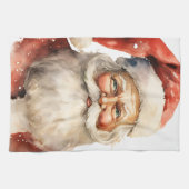 Retro Christmas Santa Claus Geschirrtuch (Horizontal)