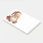 Retro Christmas Santa Claus Post-it Klebezettel (angewinkelt)
