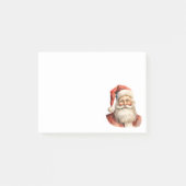 Retro Christmas Santa Claus Post-it Klebezettel (Vorderseite)