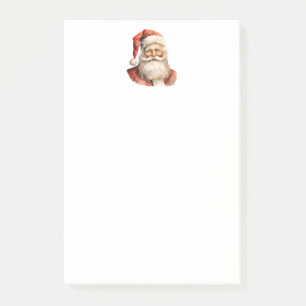 Retro Christmas Santa Claus Post-it Klebezettel