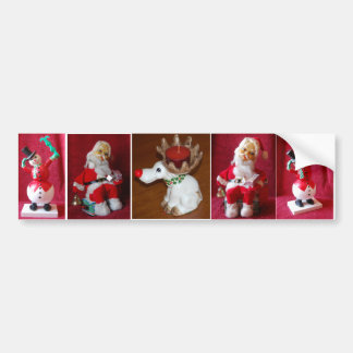 Retro Christmas Santa Claus Toy Autoaufkleber