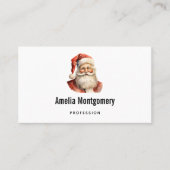Retro Christmas Santa Claus Visitenkarte (Vorderseite)