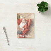 Retro Christmas Santa Post-it Klebezettel (Büro)