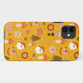 Retro Christmas Santa Rocking Pferdemuster Case-Mate iPhone Hülle (Rückseite (Horizontal))