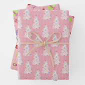 Retro Christmas Set 1 Rosa Weihnachten Geschenkpapier Set (Beispiel)