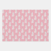 Retro Christmas Set 1 Rosa Weihnachten Geschenkpapier Set (Vorderseite)