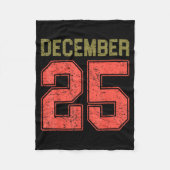 Retro Christmas Shirts Men Women December 25 Xmas Fleecedecke (Vorderseite)