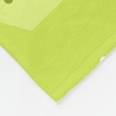 Retro Christmas Snowflakes Chartreuse Fleecedecke (Ecke)