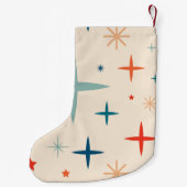 Retro Christmas Sparkle Custom Kleiner Weihnachtsstrumpf (Rückseite)