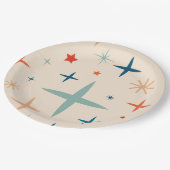 Retro Christmas Sparkle Holiday Party Pappteller (Schrägansicht)