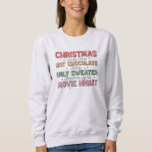 Retro Christmas Sprichwort Sweatshirt (Vorderseite)