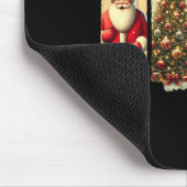 Retro Christmas Squad Santa Snowman Deer Xmas Tree Mousepad (Ecke)