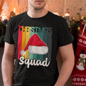 Retro Christmas Squad Weihnachtsmannmütze Festival Tri-Blend Shirt