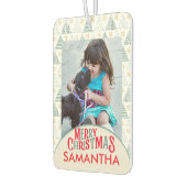 Retro Christmas Star Modernes Abstraktes, einzigar Autolufterfrischer (Links)