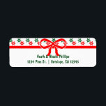 Retro Christmas Star Vintag Address Labels<br><div class="desc">Retro Christmas Star Vintag Address Labels. Anpassen mit jedem Text. Matching-Elemente verfügbar.</div>