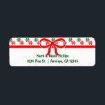 Retro Christmas Star Vintag Address Labels<br><div class="desc">Retro Christmas Star Vintag Address Labels. Anpassen mit jedem Text. Matching-Elemente verfügbar.</div>