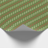 Retro Christmas Stitching Muster Geschenkpapier (Ecke)