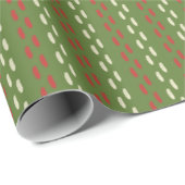 Retro Christmas Stitching Muster Geschenkpapier (Rolleneckpunkt)