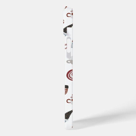 Retro Christmas Sweater Muster Case-Mate iPhone Hülle (Rückseite / Links)