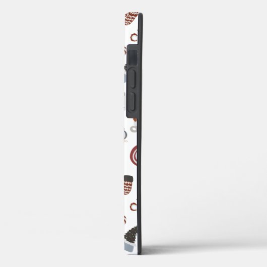 Retro Christmas Sweater Muster Case-Mate iPhone Hülle (Rückseite / Links)