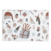 Retro Christmas Sweater Muster Kissenbezug (Rückseite)