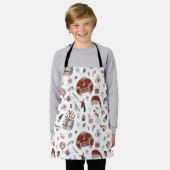 Retro Christmas Sweater Muster Schürze (Getragen)