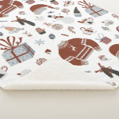 Retro Christmas Sweater Muster Sherpadecke (3/4)