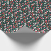 Retro Christmas Sweater SciFi Robots Geschenkpapier (Ecke)